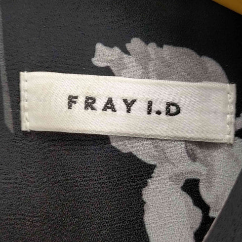 フレイアイディー FRAY I.D 23SS ウエストシャーリングフラワープリントワンピース レディース JPN:1