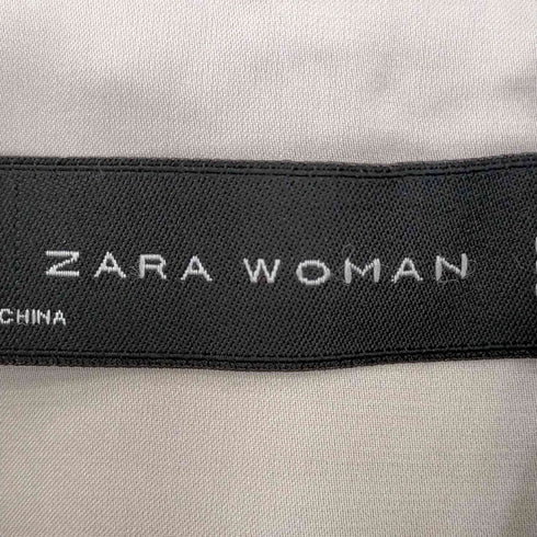 ザラ ZARA リネン混 チェックチェスターコート レディース import:XS