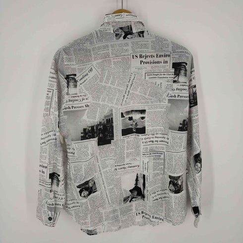 ニュースペーパー柄シャツ レディース ONE SIZE