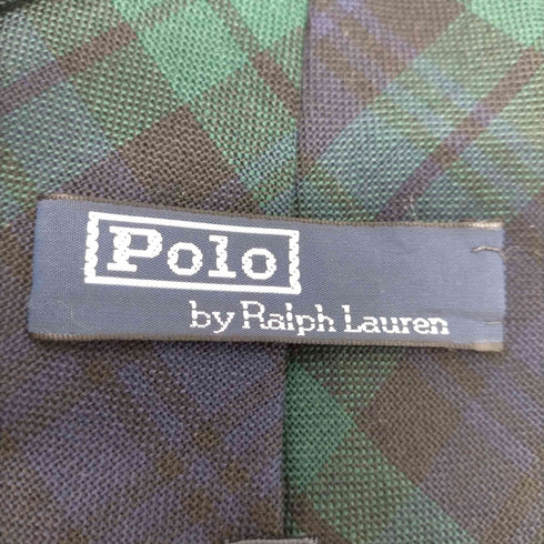 ポロバイラルフローレン Polo by RALPH LAUREN USA製 ブラックウォッチ ウール ネクタイ メンズ