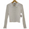 ザラ ZARA Ribbed Polo White Long Sleeve Button NWT レディース import:L