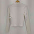 ザラ ZARA Ribbed Polo White Long Sleeve Button NWT レディース import:L