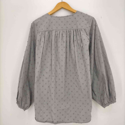 ザラ ZARA ドット柄 パフスリーブブラウス レディース import:M