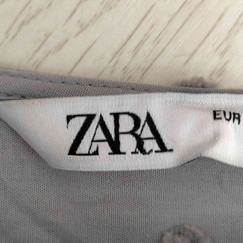 ザラ ZARA ドット柄 パフスリーブブラウス レディース import:M