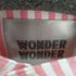 WONDER WONDER オーバーサイズ バンドカラーストライプシャツ レディース JPN:M
