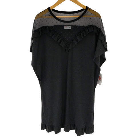 レッドヴァレンティノ RED VALENTINO チュールドット切替ワンピース レディース XL