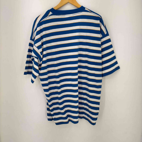 マークゴンザレス Mark Gonzales ワンポイント刺繍 ビッグシルエット ボーダー Tシャツ メンズ import:XL