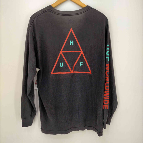 ハフ HUF トリプルトライアングルロゴプリント L/S Tシャツ メンズ import:L