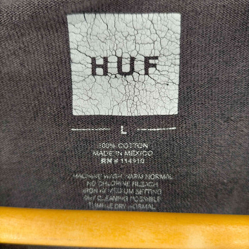 ハフ HUF トリプルトライアングルロゴプリント L/S Tシャツ メンズ import:L