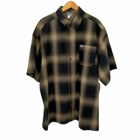 キャルトップ CALTOP USA製 オンブレチェック S/Sシャツ メンズ 2XL