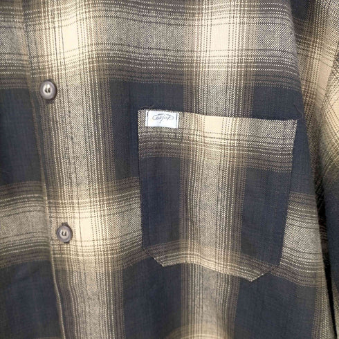 キャルトップ CALTOP USA製 オンブレチェック S/Sシャツ メンズ 2XL