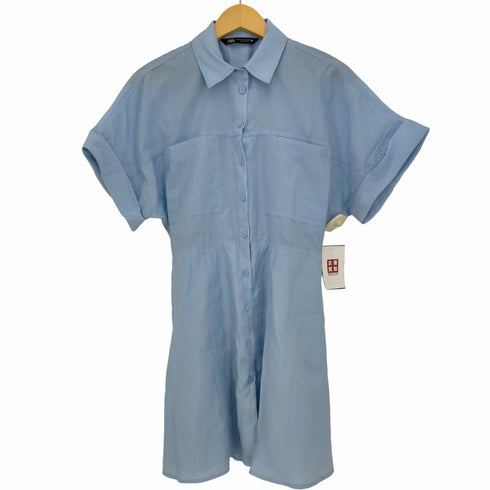 ザラ ZARA short shirt dress レディース import:M