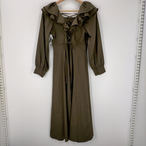 アンドクチュール And Couture バックシャーリングフリルワンピース レディース JPN:38