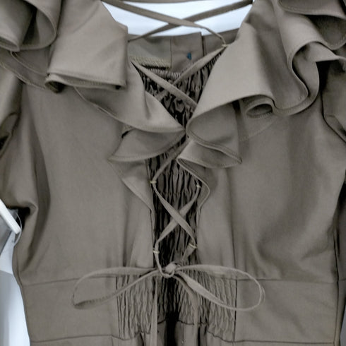 アンドクチュール And Couture バックシャーリングフリルワンピース レディース JPN:38