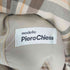 ピエロチーサ Piero Chiesa 比翼 裏地チェック ステンカラー コート メンズ