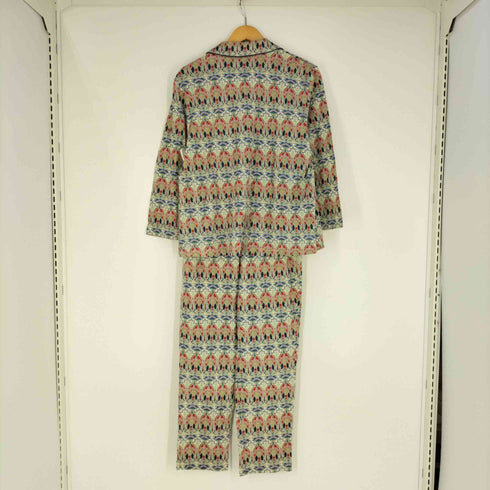 リバティ LIBERTY FABRIC 総柄 パジャマシャツ パジャマパンツ セットアップ レディース M