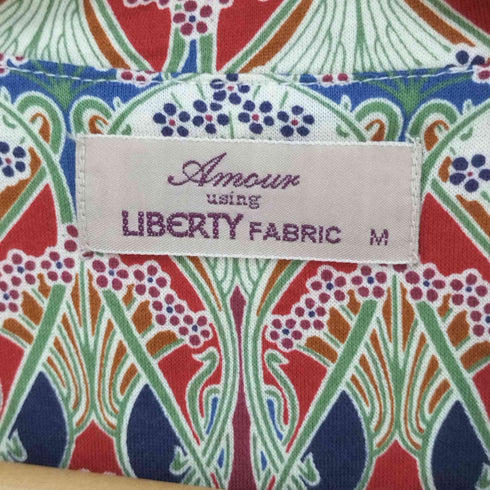 リバティ LIBERTY FABRIC 総柄 パジャマシャツ パジャマパンツ セットアップ レディース M