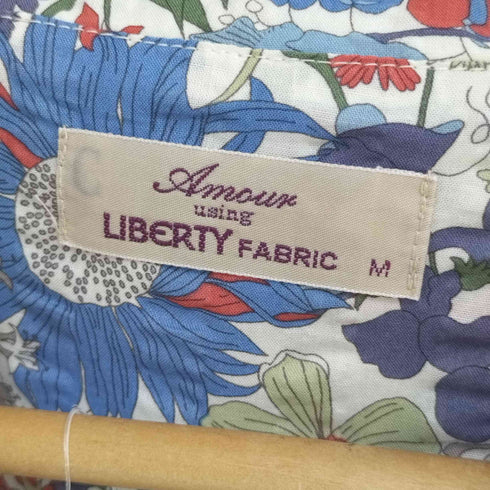 リバティ LIBERTY FABRIC 花柄 パジャマシャツ パジャマパンツ セットアップ レディース M
