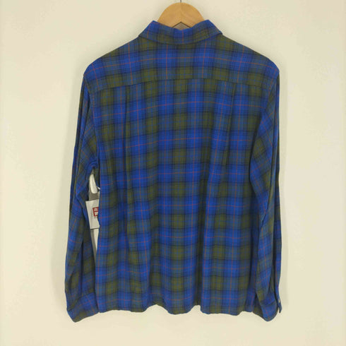 GIMBELS OWN Parkleigh 60S レーヨン チェック L/S ポケット ボックス シャツ メンズ import:M