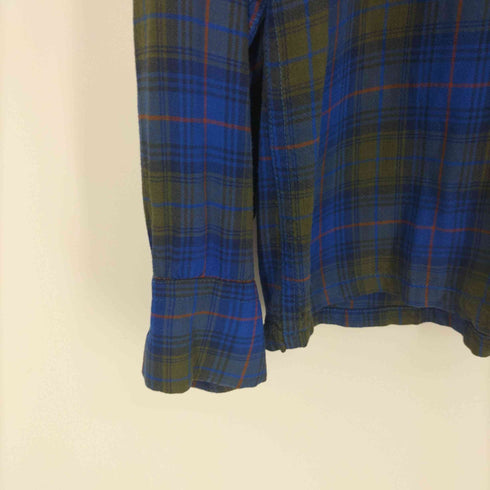GIMBELS OWN Parkleigh 60S レーヨン チェック L/S ポケット ボックス シャツ メンズ import:M