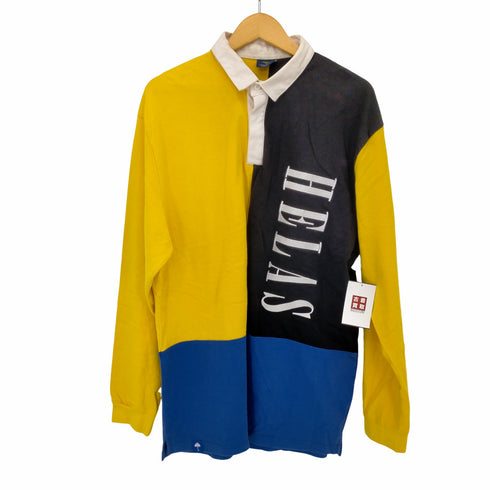 ヘラス HELAS パネル切替ポロシャツ メンズ JPN:XL