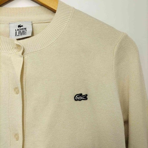 ラコステライブ Lacoste Live ワンポイントロゴ ニットカーディガン レディース import:M