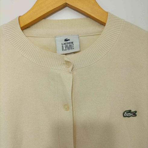 ラコステライブ Lacoste Live ワンポイントロゴ ニットカーディガン レディース import:M