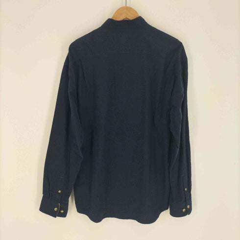 ATLAS FOR MEN コットン L/S バンドカラー ポケット シャツ メンズ import:XL