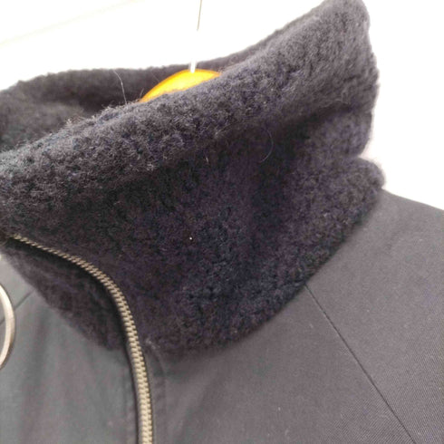 モチ Mochi finx gabardine coat 襟ボア 裏地キルティング ロング ジャケット レディース 1