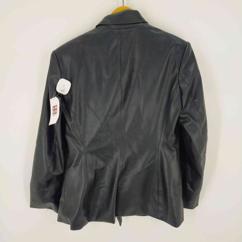 ザラ ZARA レザーテーラードジャケット レディース import:L