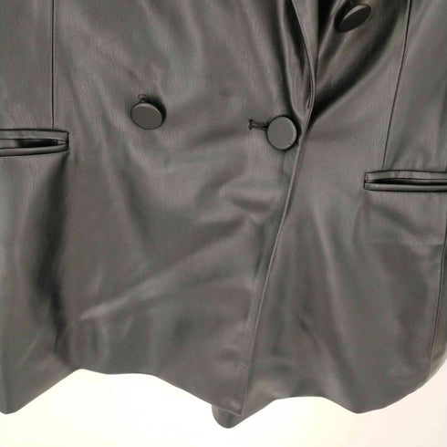 ザラ ZARA レザーテーラードジャケット レディース import:L