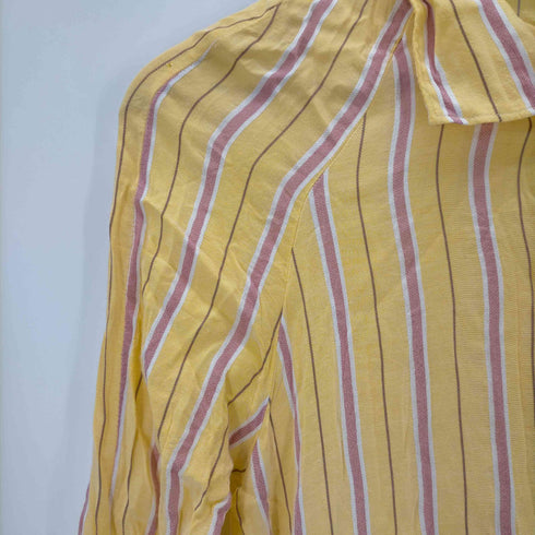 ザラ ZARA ストライプシャツワンピース レディース import:S