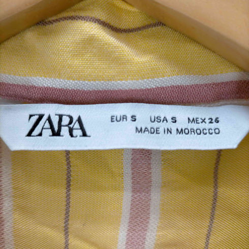 ザラ ZARA ストライプシャツワンピース レディース import:S