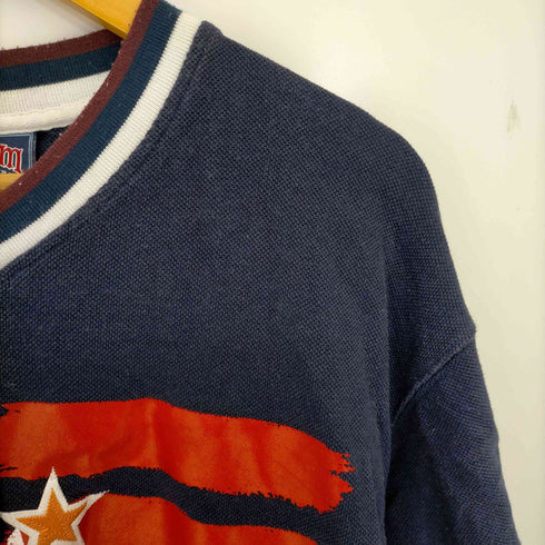 Harlem GLOBETROTTERS 鹿の子 ワッペン 刺繍 ゲームシャツ メンズ import:XL