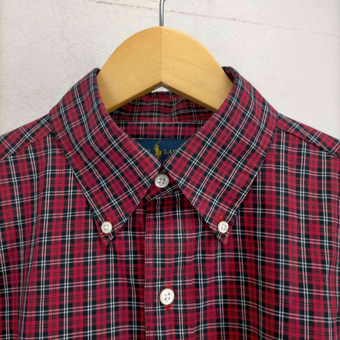 ラルフローレン RALPH LAUREN STRETCH POPLIN チェック柄 オックスフォードシャツ メンズ 15 32-33