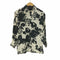 ザラ ZARA 総柄 L/S サテン シアー シャツ レディース import:S