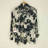 ザラ ZARA 総柄 L/S サテン シアー シャツ レディース import:S