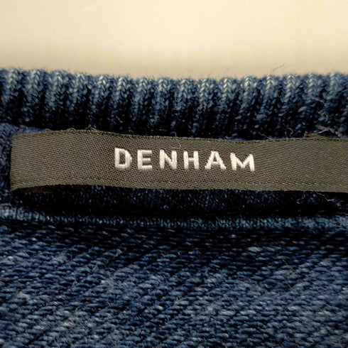 デンハム DENHAM インディゴ ラグランスリーブクルーネックスウェット メンズ JPN:2