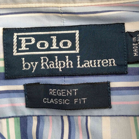 ポロバイラルフローレン Polo by RALPH LAUREN L/S REGENT ウィングカラーストライプシャツ メンズ JPN:L