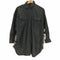 ザラ ZARA バック シアサッカー チェック 切り替え 異素材 ドッキング レザー シャツ ジャケット レディース import:XS