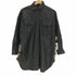 ザラ ZARA バック シアサッカー チェック 切り替え 異素材 ドッキング レザー シャツ ジャケット レディース import:XS