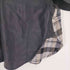 ザラ ZARA バック シアサッカー チェック 切り替え 異素材 ドッキング レザー シャツ ジャケット レディース import:XS