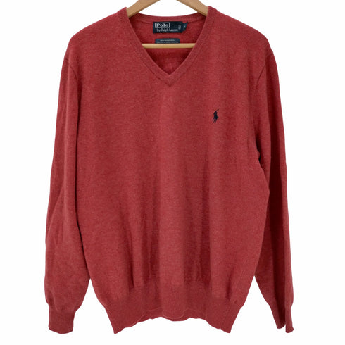 ポロバイラルフローレン Polo by RALPH LAUREN L/S スモールポニー刺繍ウールVネックニット メンズ JPN:XL