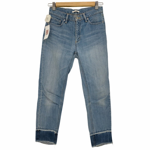 クラネ CLANE カットオフ フリンジデニムパンツ レディース US:24