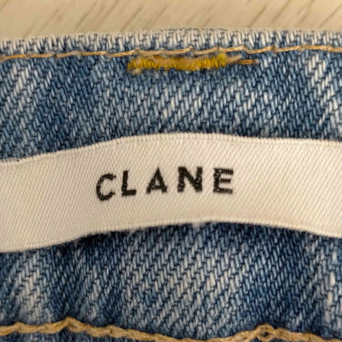 クラネ CLANE カットオフ フリンジデニムパンツ レディース US:24