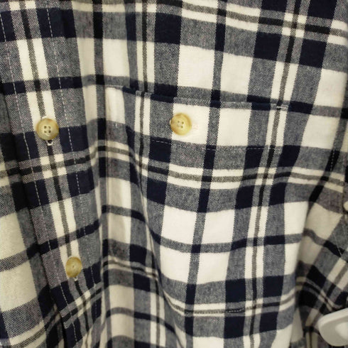 エディーバウアー Eddie Bauer 両胸ポケットチェックネルシャツ メンズ JPN:M