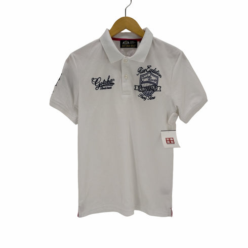 ガッチャゴルフ gotcha golf GOLF 刺繍ポロシャツ メンズ JPN:M