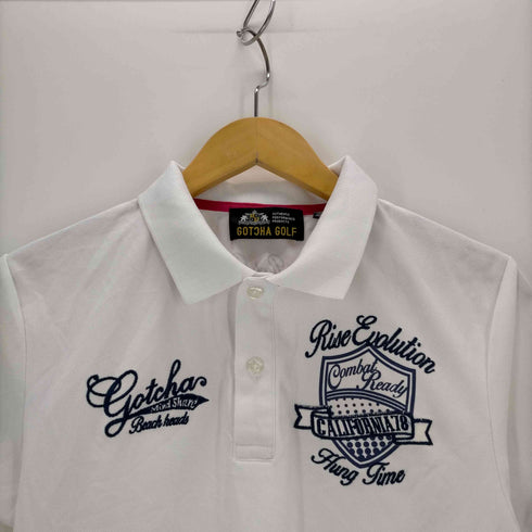 ガッチャゴルフ gotcha golf GOLF 刺繍ポロシャツ メンズ JPN:M