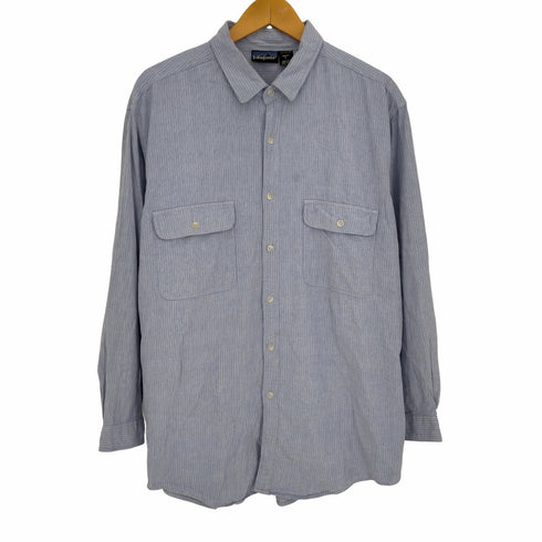 パタゴニア patagonia 80-90s 香港製 ストライプ ワークシャツ メンズ import:L