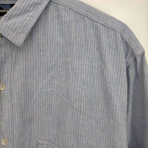 パタゴニア patagonia 80-90s 香港製 ストライプ ワークシャツ メンズ import:L